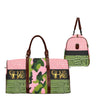 Pink and Green Camouflage Travel Bag